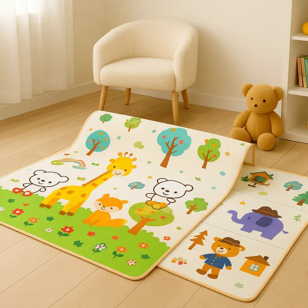 Tapis de jeu bebe - Réversible et coloré