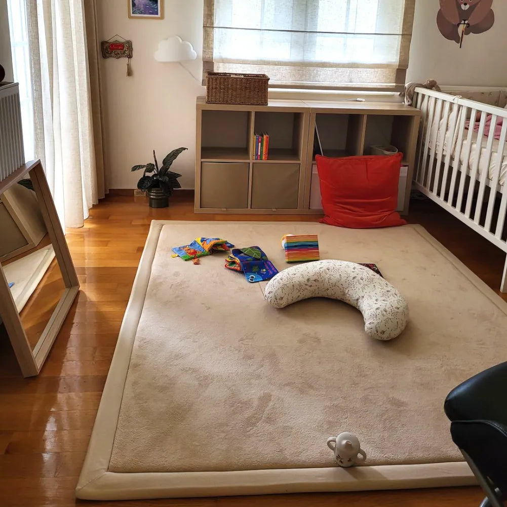 Tapis éveil bébé moelleux – Confort & sécurité au sol