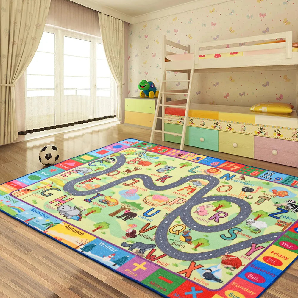 Tapis motricité bébé – Animaux, lettres & apprentissage