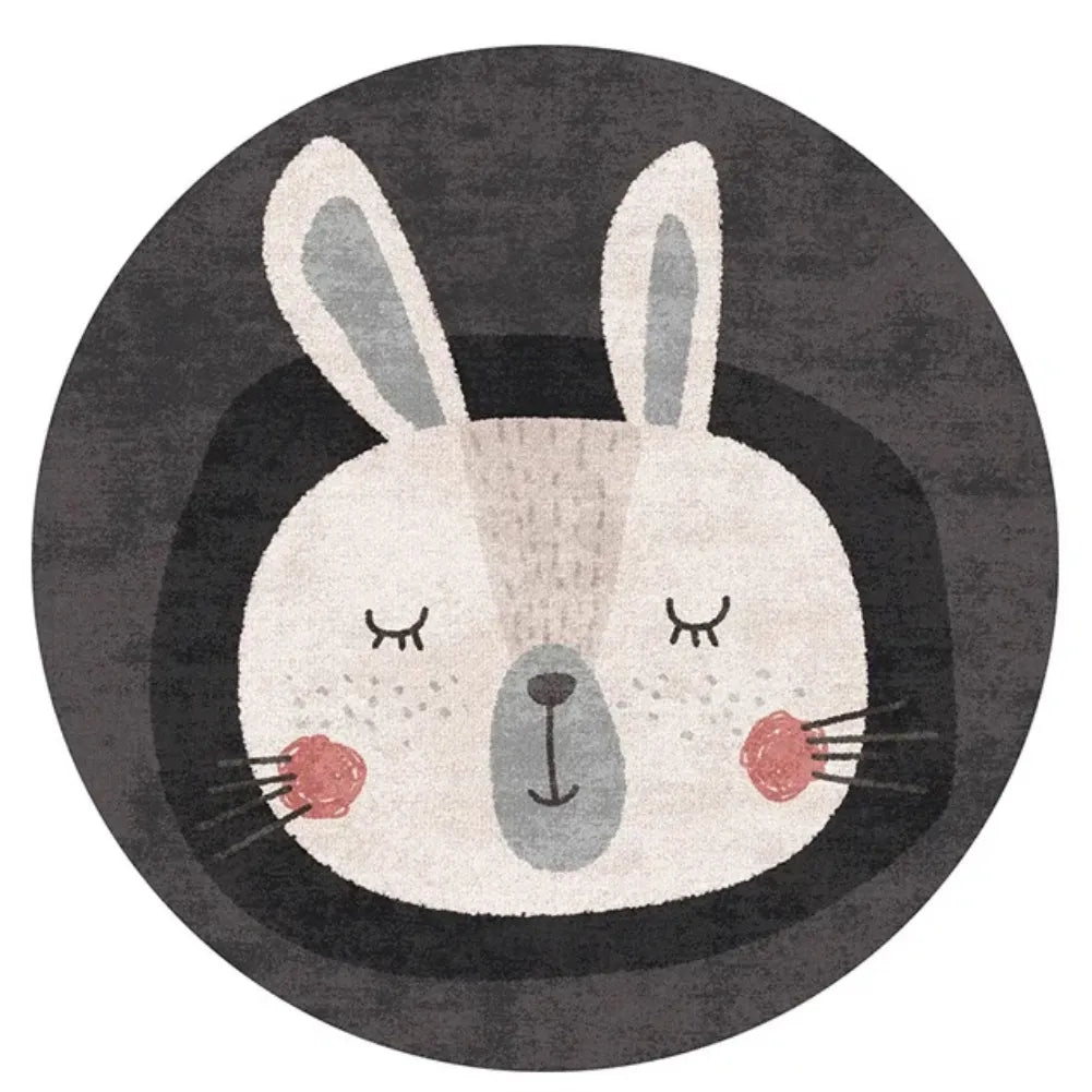 Tapis de sol bebe lapin nordique – Pour chambre amusante
