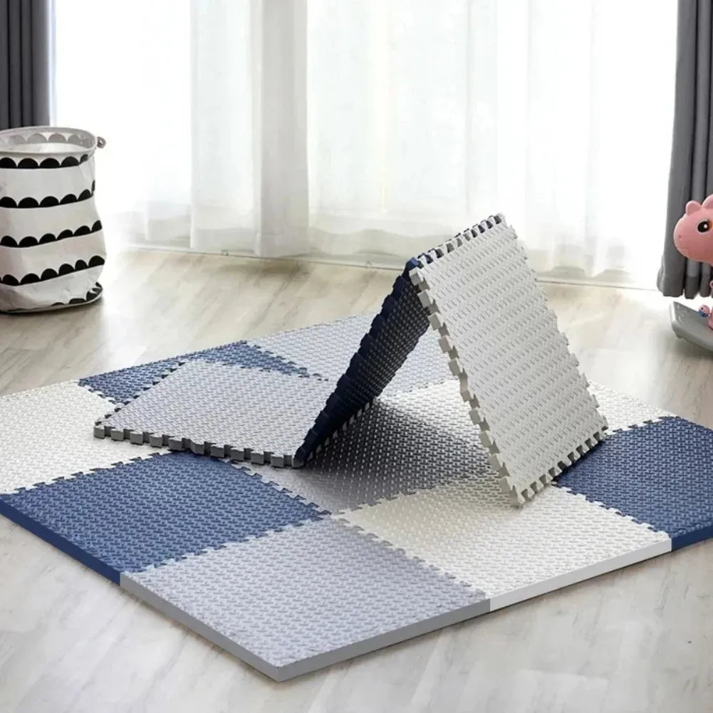 Tapis mousse bébé- 4 pièces épaisses pour sol doux, chambre ou salon