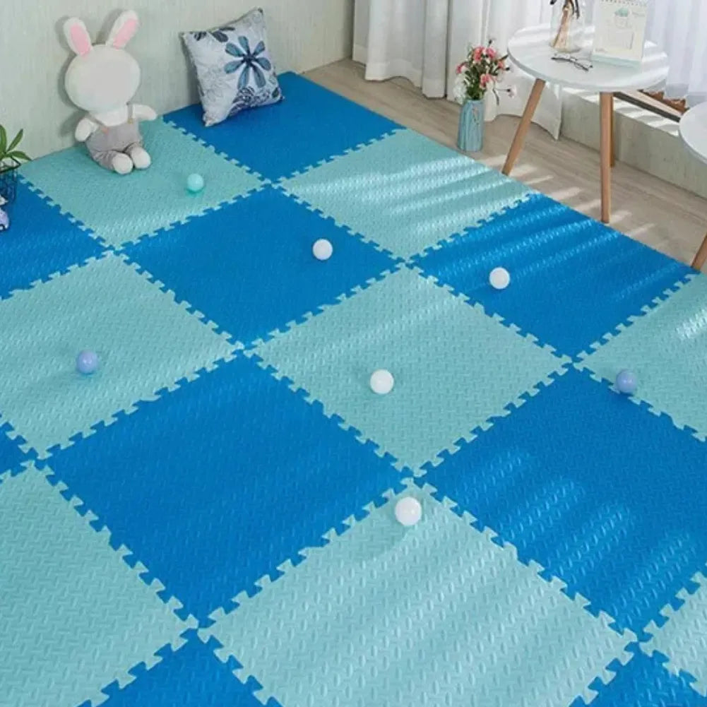 Tapis mousse bébé - 16 dalles en mousse 30×30 cm pour sol de jeu sécurisé