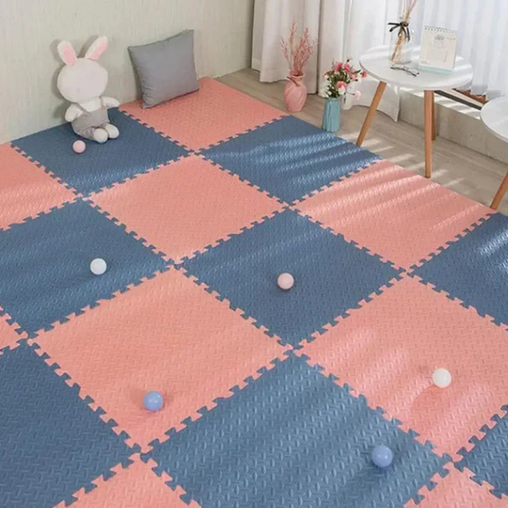 Tapis mousse bébé - 16 dalles en mousse 30×30 cm pour sol de jeu sécurisé