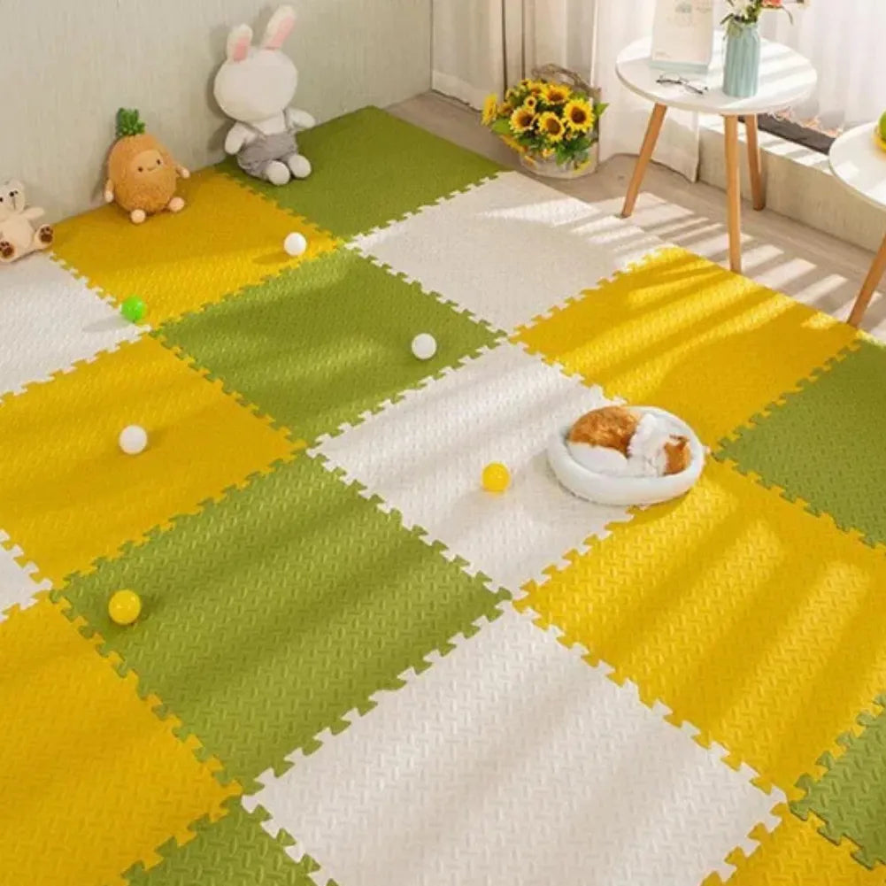 Tapis mousse bébé - 16 dalles en mousse 30×30 cm pour sol de jeu sécurisé