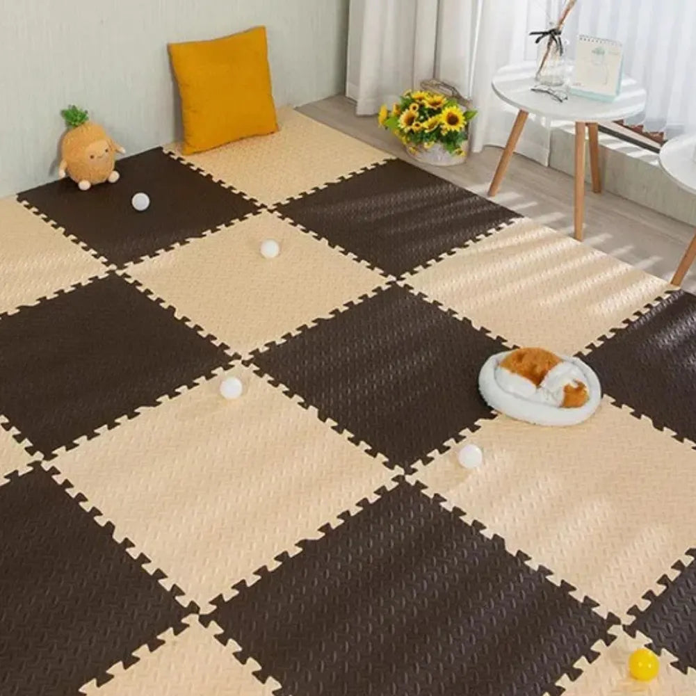 Tapis mousse bébé - 16 dalles en mousse 30×30 cm pour sol de jeu sécurisé