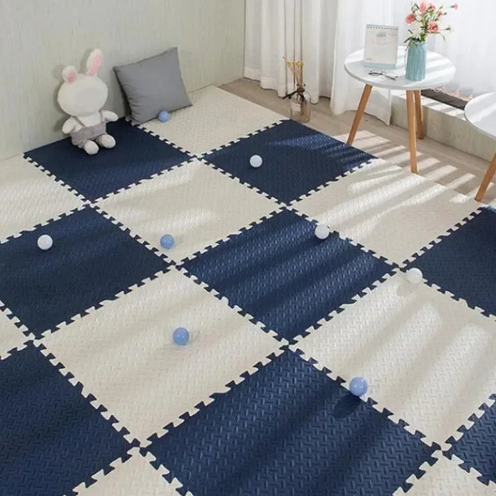 Tapis mousse bébé - 16 dalles en mousse 30×30 cm pour sol de jeu sécurisé