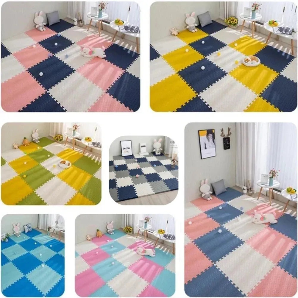 Tapis mousse bébé - 16 dalles en mousse 30×30 cm pour sol de jeu sécurisé