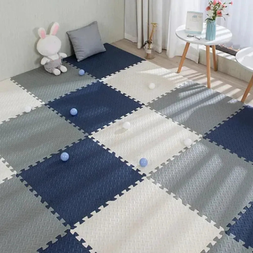 Tapis mousse bébé - 16 dalles en mousse 30×30 cm pour sol de jeu sécurisé