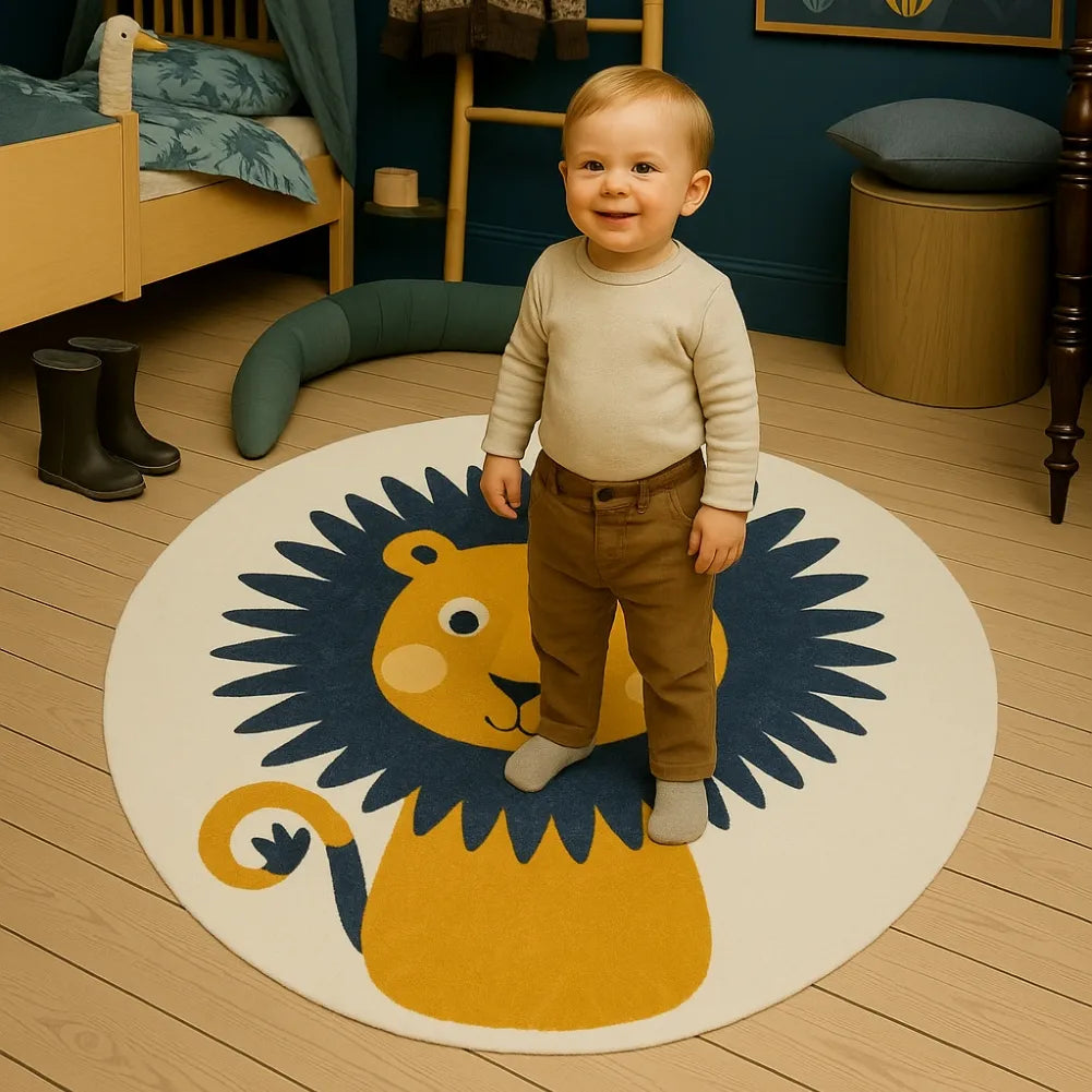 Tapis de sol bebe Lion - Tendre et parfait pour l’éveil