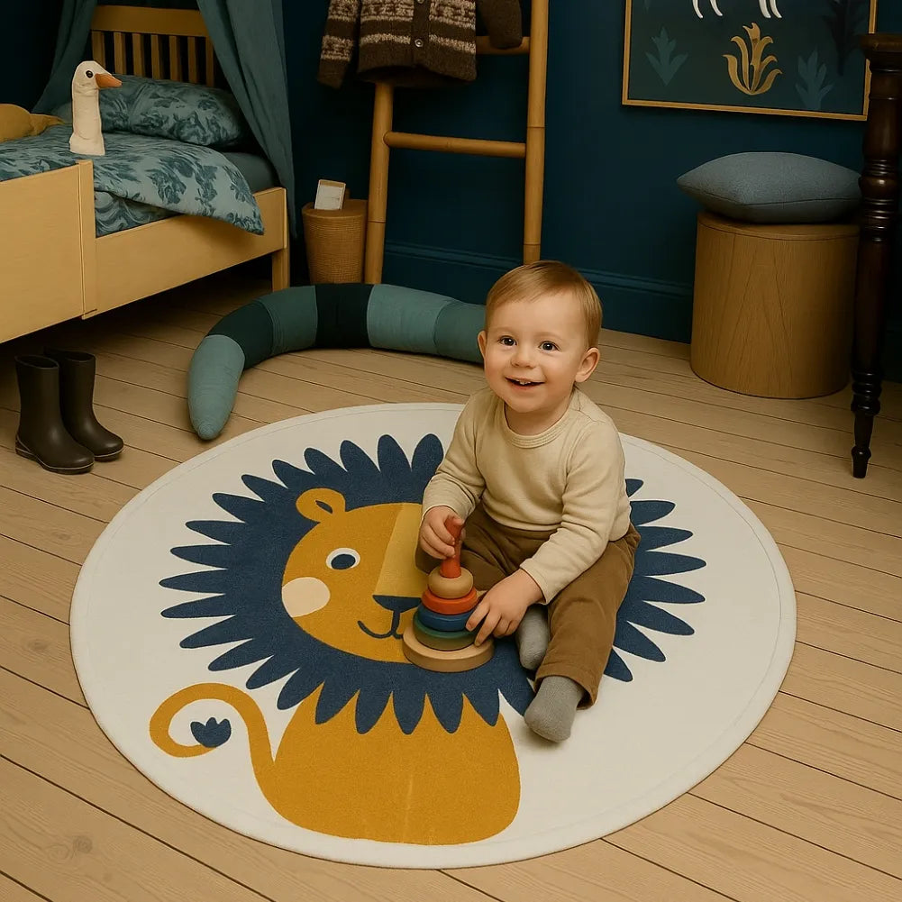 Tapis de sol bebe Lion - Tendre et parfait pour l’éveil