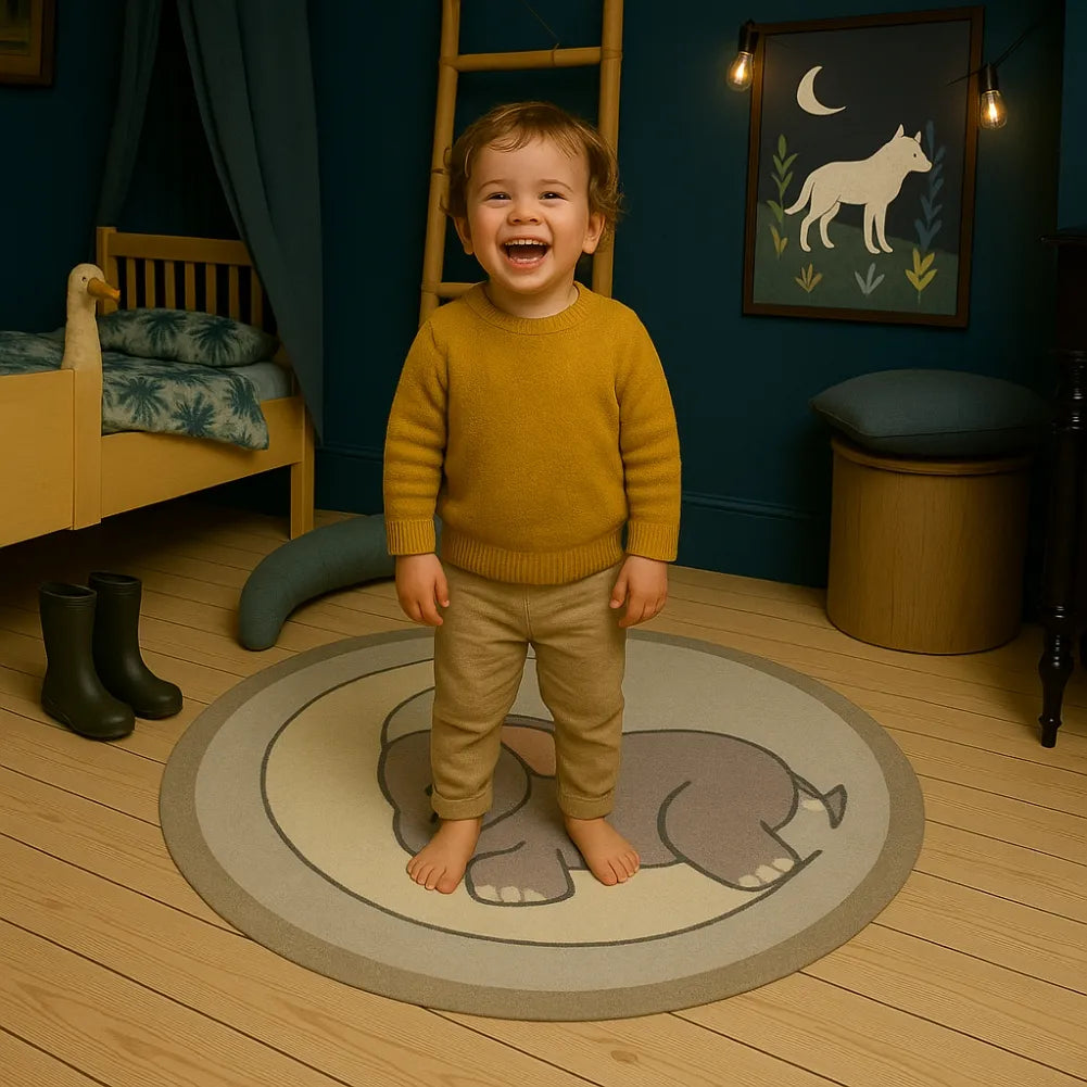 Tapis de sol bebe Elephant - Confort et apaisement