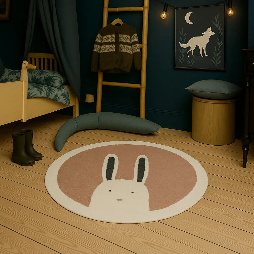 Tapis de sol bebe lapin - Doux, apaisant et lavable