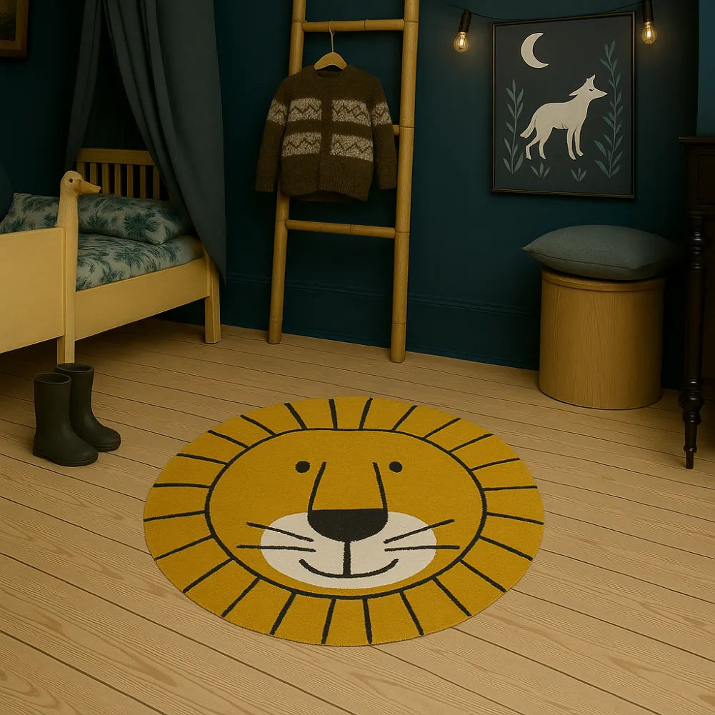 Tapis de sol bebe lion- Moelleux, ludique et lavable