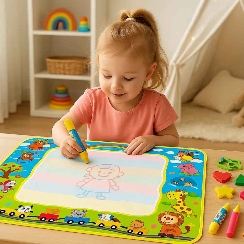 Tapis dessin eau - Espace et planètes éducatif