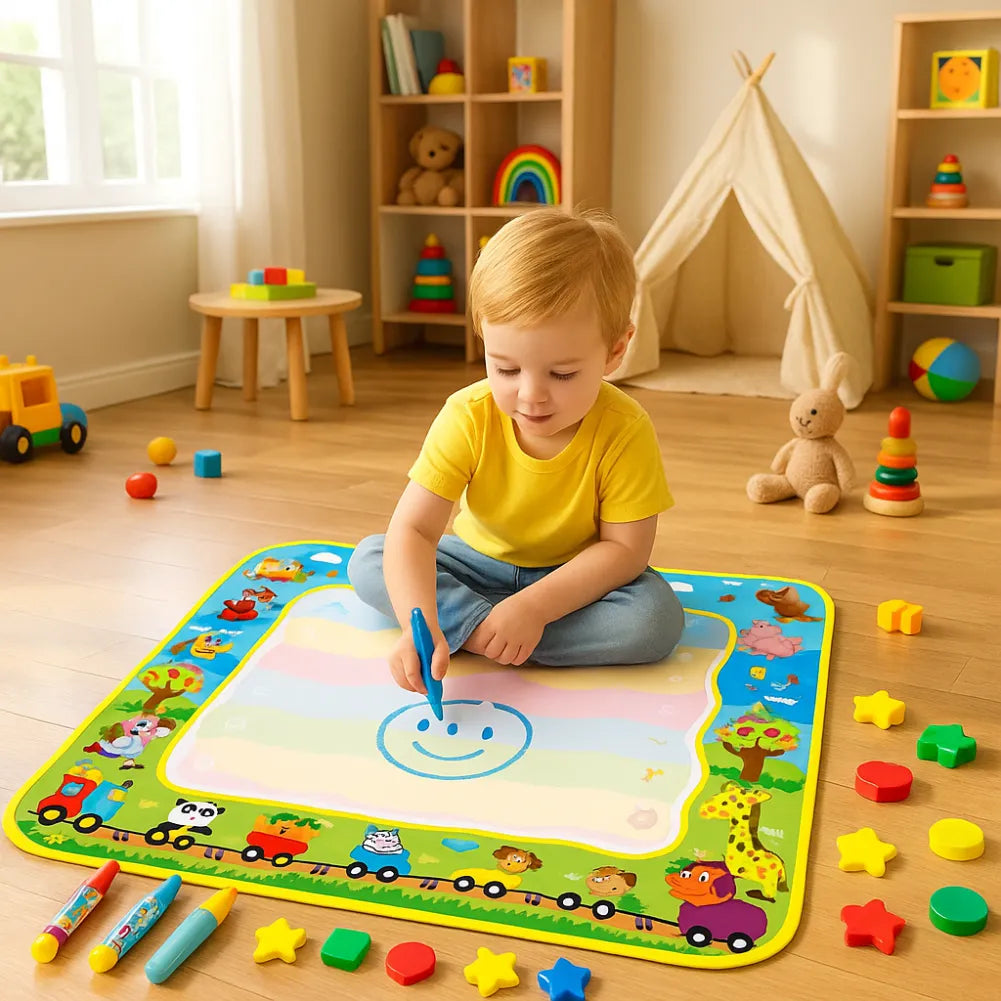 Tapis dessin eau - Espace et planètes éducatif