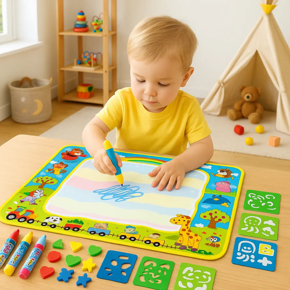 Tapis dessin eau - Espace et planètes éducatif