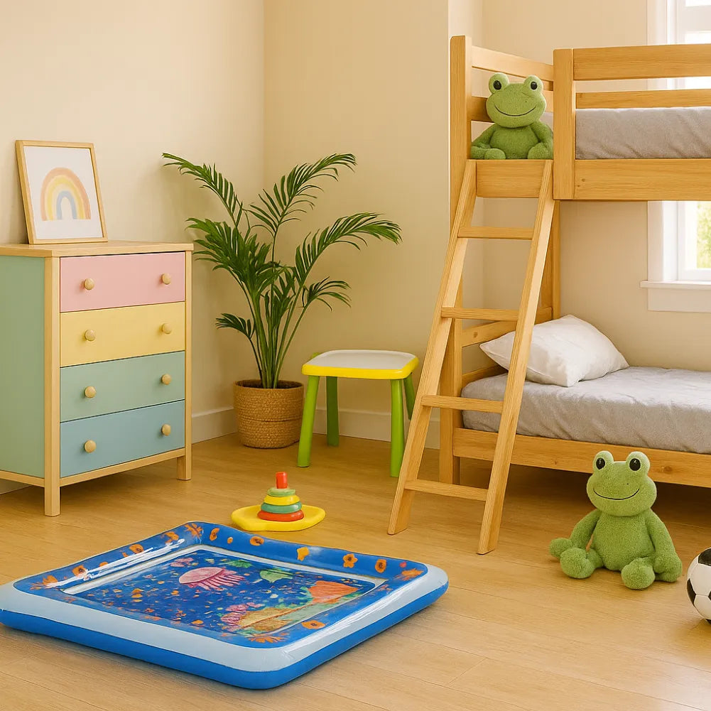 Tapis d’eau bébé - Tapis sensoriel aquatique pour motricité et éveil