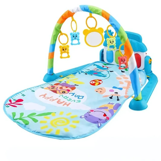 Tapis de motricité bebe - Rythmes tropicaux multicolores