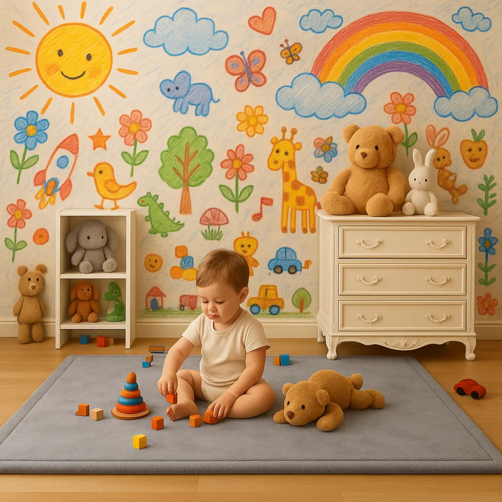 Tapis éveil bébé doux et sécurisant – Confort au sol