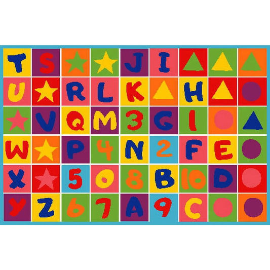 Tapis d'eveil bebe - Motif alphabet pour apprentissage ludique des lettres