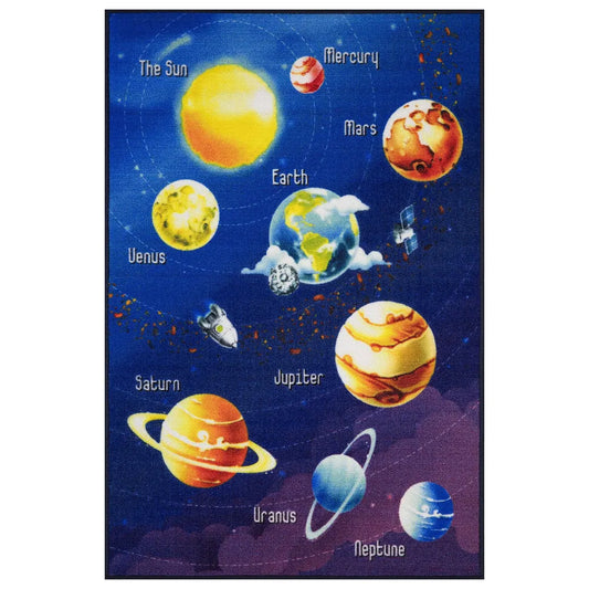 Tapis d'eveil bebe système solaire éducatif et doux