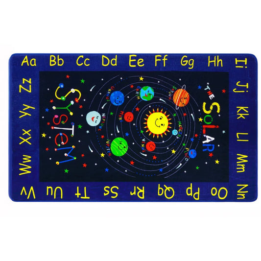 Tapis d'eveil bebe éducatif système solaire et alphabet