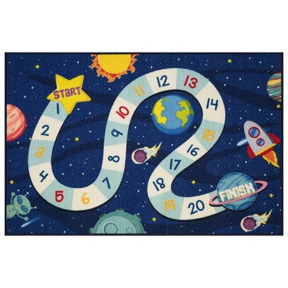 Tapis d'eveil bebe parcours spatial et chiffres colorés