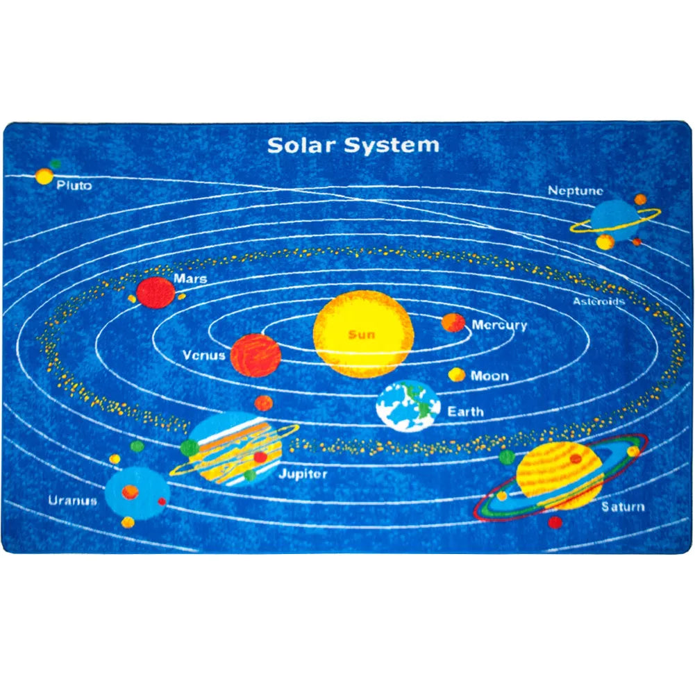 Tapis d'eveil bebe éducatif système solaire coloré