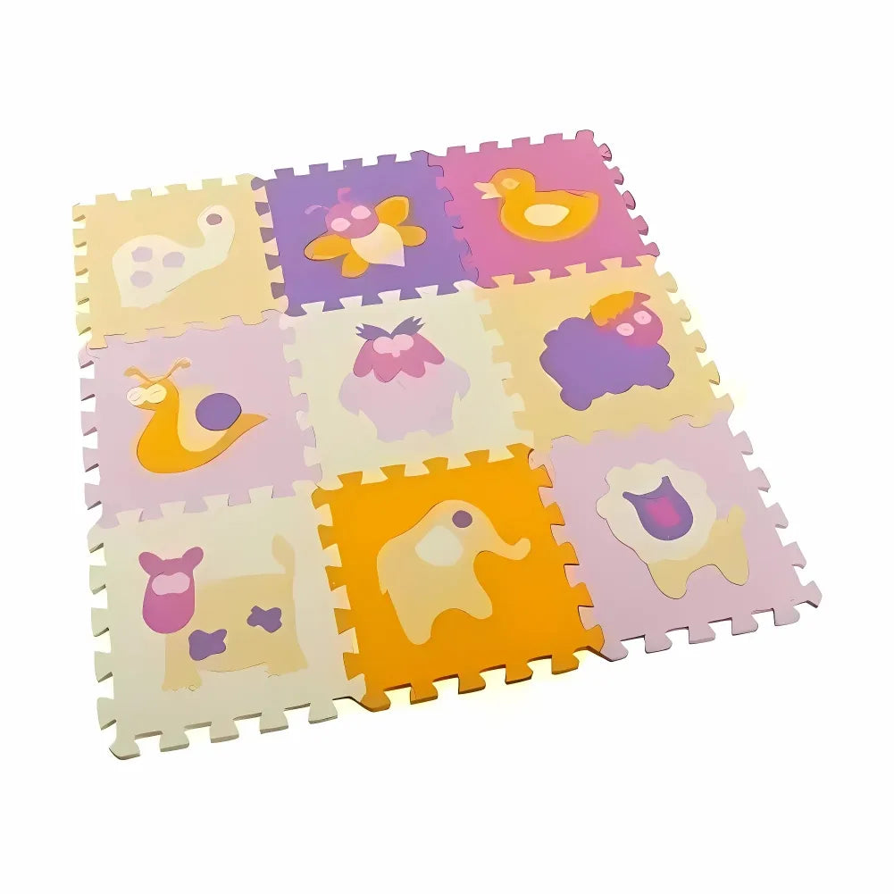 Tapis mousse bebe - Un moment entre animaux