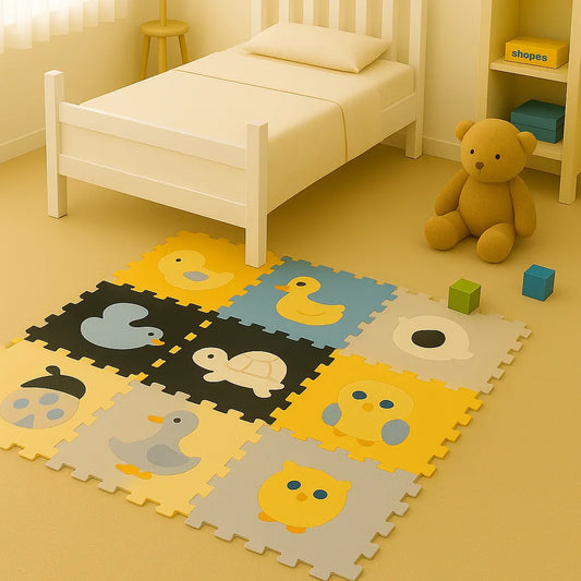 Tapis mousse bebe - Dessins animaux