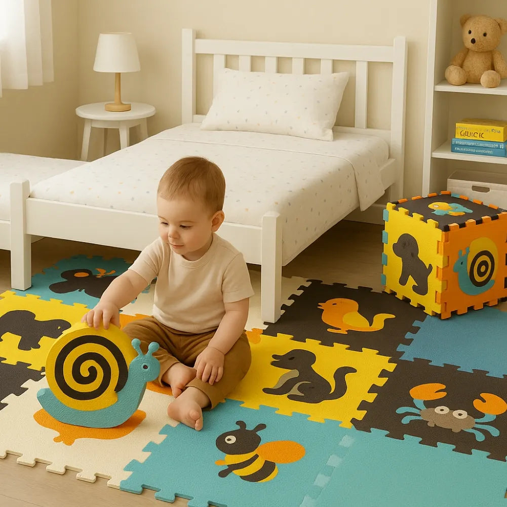 Tapis mousse bebe Espace ludique 3×3