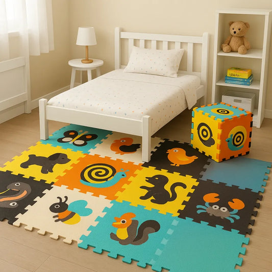 Tapis mousse bebe Espace ludique 3×3
