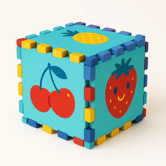 Tapis mousse bebe Aire de jeu 3×3 fruitée