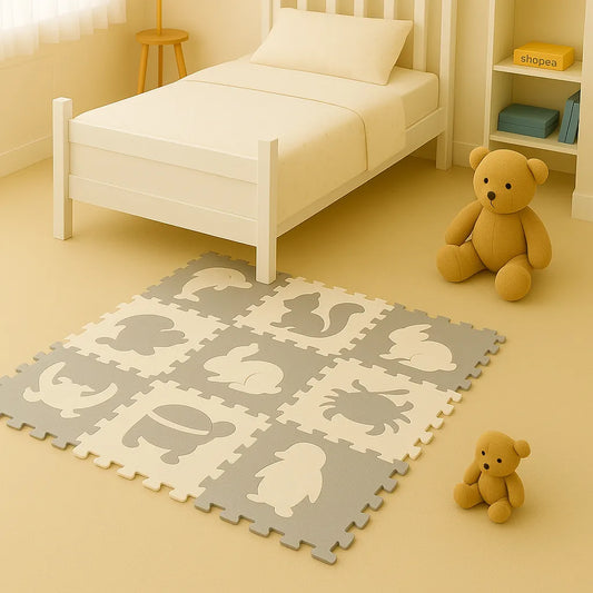 Tapis mousse bebe - Aire de jeu animaux