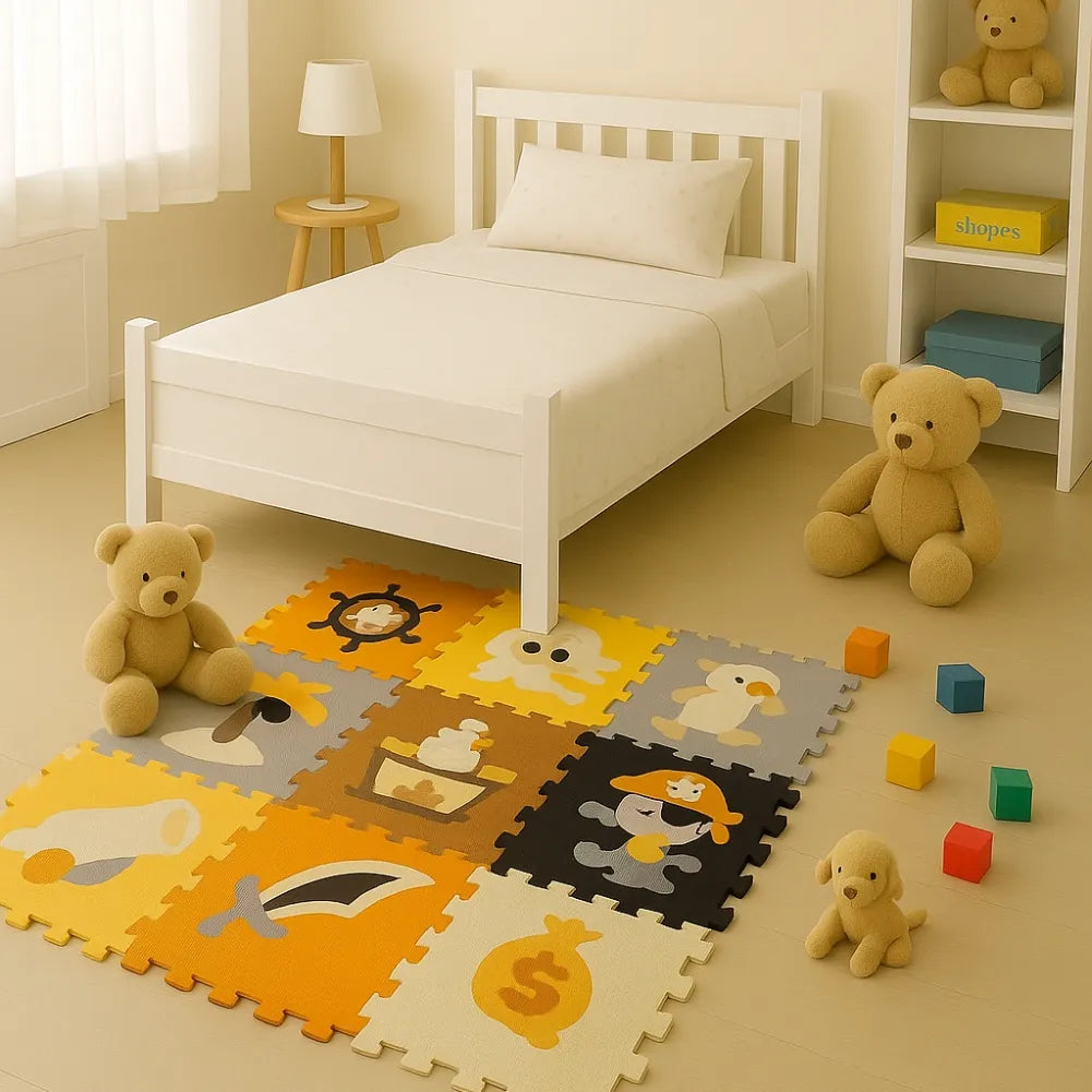 Tapis mousse bebe - Motif de Pirate