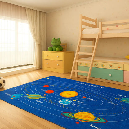 Tapis d'eveil bebe éducatif système solaire coloré