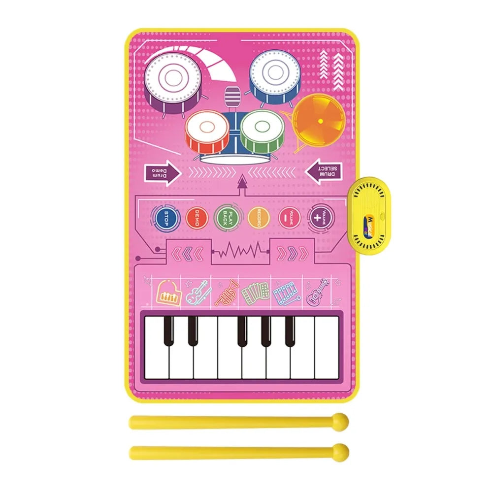 Tapis de danse bébé rose – éveil musical & motricité