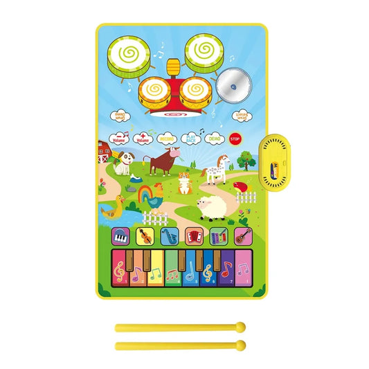 Tapis de danse bébé ferme – éveil musical & sécurité