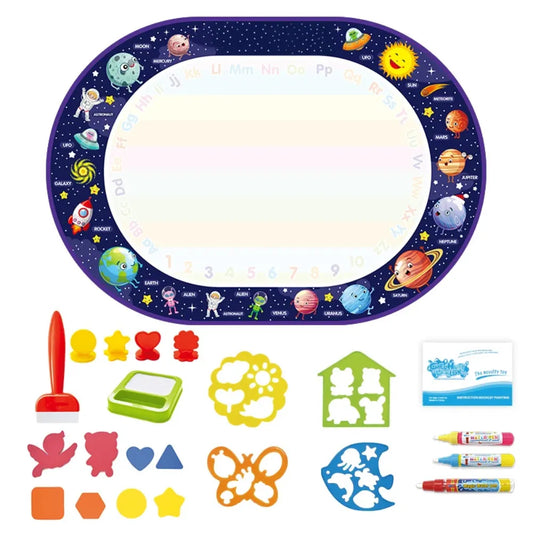 Tapis dessin eau - Espace et planètes éducatif