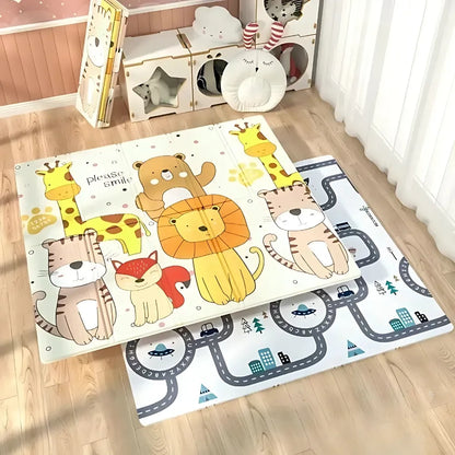Tapis de jeu bebe - Mousse pliable Animaux