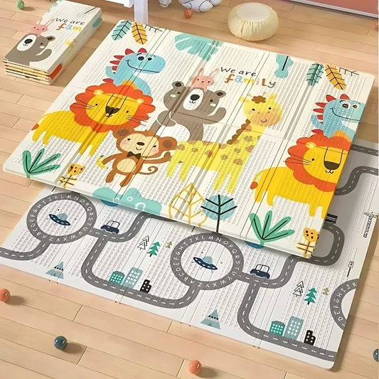 Tapis de jeu bebe - Mousse pliable Animaux