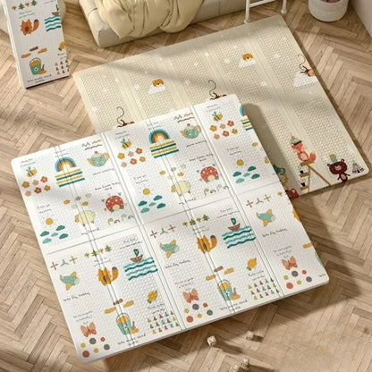 Tapis de jeu bebe - Design réversible et doux