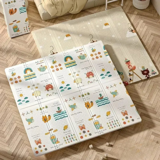Tapis de jeu bebe - Design réversible et doux