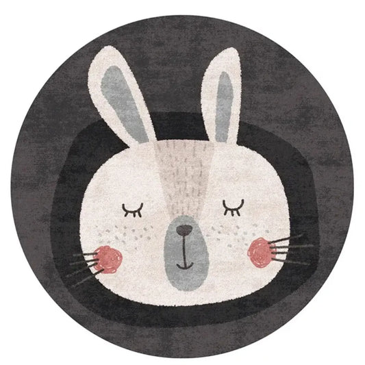 Tapis de sol bebe lapin nordique – Pour chambre amusante