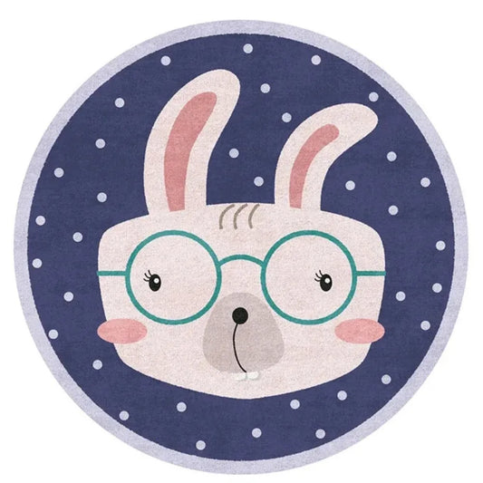 Tapis de sol bebe lapin lunettes – Douceur et éveil