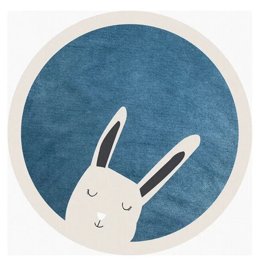 Tapis de sol bebe lapin bleu – Design doux pour bébé