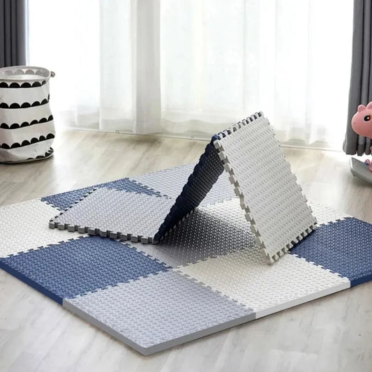 Tapis mousse bébé- 4 pièces épaisses pour sol doux, chambre ou salon