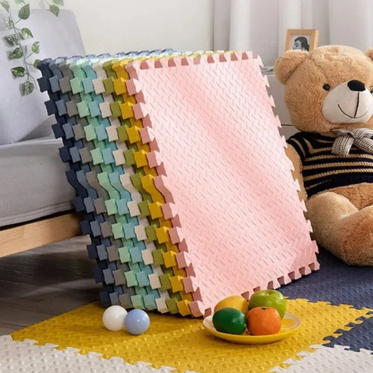 Tapis mousse bébé- 4 pièces épaisses pour sol doux, chambre ou salon