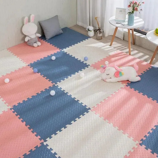 Tapis mousse bébé - 16 dalles en mousse 30×30 cm pour sol de jeu sécurisé