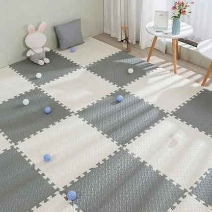 Tapis mousse bébé - 16 dalles en mousse 30×30 cm pour sol de jeu sécurisé